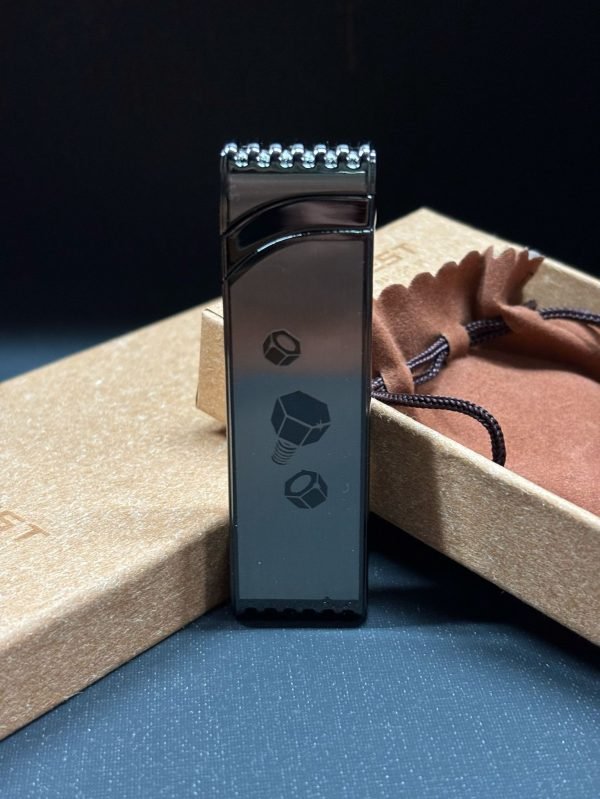 HONEST Metal Desenli Slim Torch Çakmak