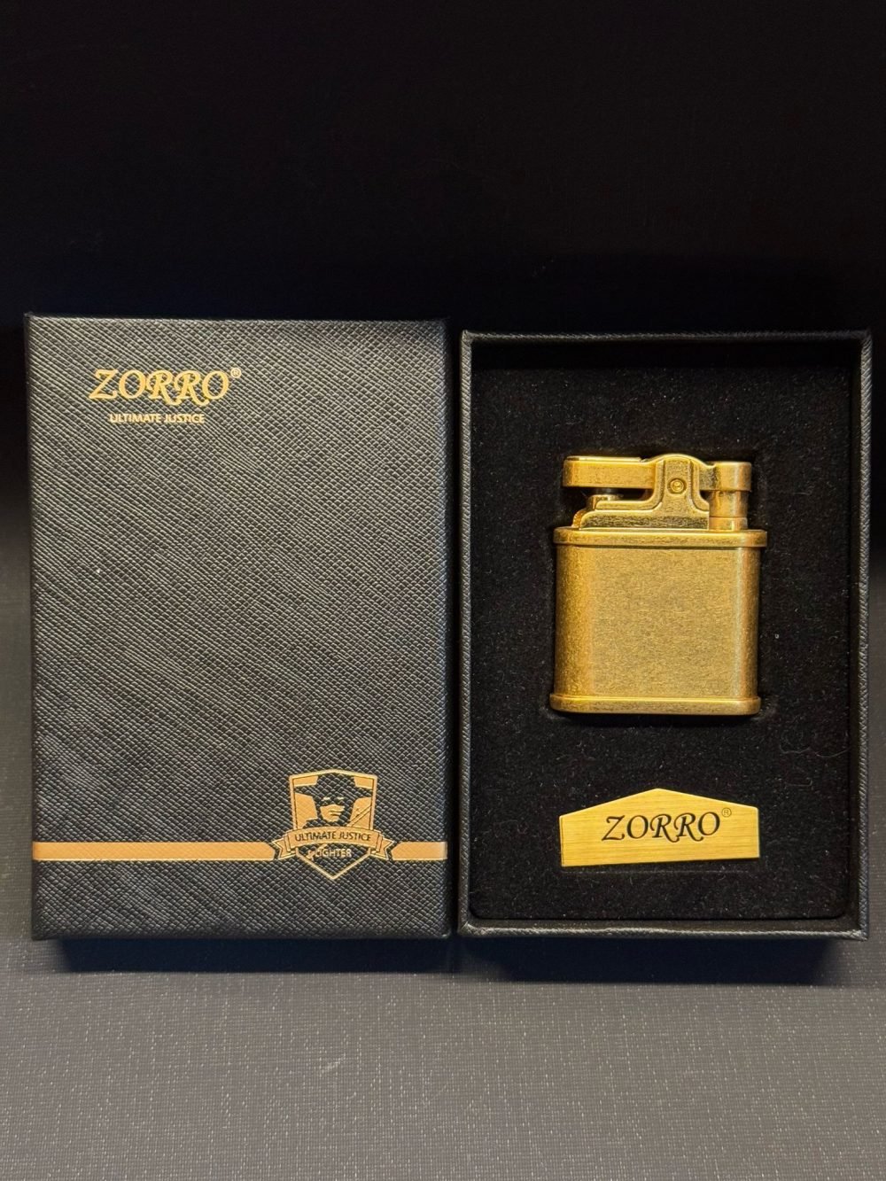 ZORRO (Gold) Benzinli Premium Çakmak - Görsel 3