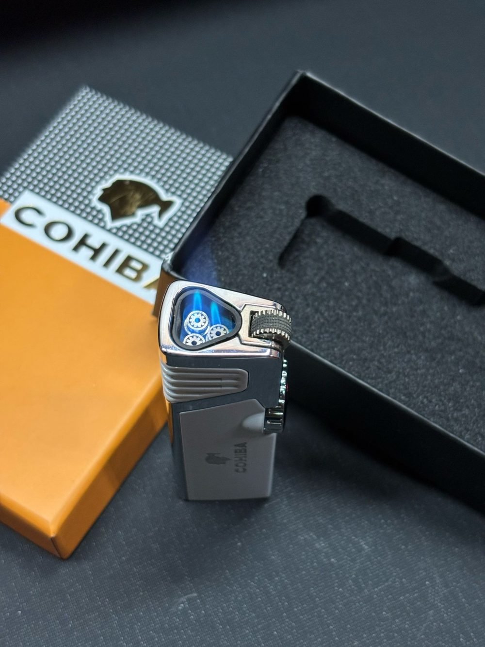 Cohiba Üç Torch Beyaz Puro Çakmağı - Görsel 4